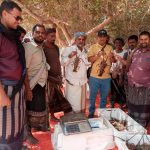 نزول رسمي لمتابعة موسم الشروخ الصخري في الشريط الساحلي لمنطقة قعره بسقطرى