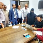 الوكيل الغتناني يدشين العمل بنظام البصمة في المجمع الزراعي بعدن