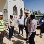 زيارة مستشار وزارة الزراعة لمتابعة سير العمل وأعمال الترميم بالمركز والمختبر البيطري بمديرية الغيضة