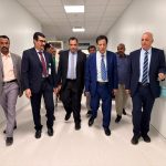 محافظ المهرة ووزيرا الزراعة والمياه يطّلعون على التجهيزات النهائية لافتتاح مدينة الملك سلمان الطبية والتعليمية بالغيضة